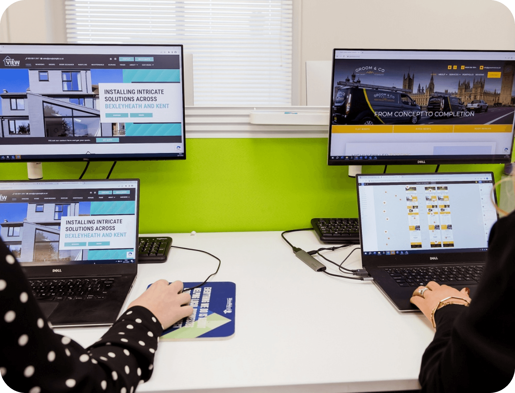 Full website design and build project management