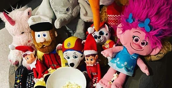 Elf on the Shelf shenanigans